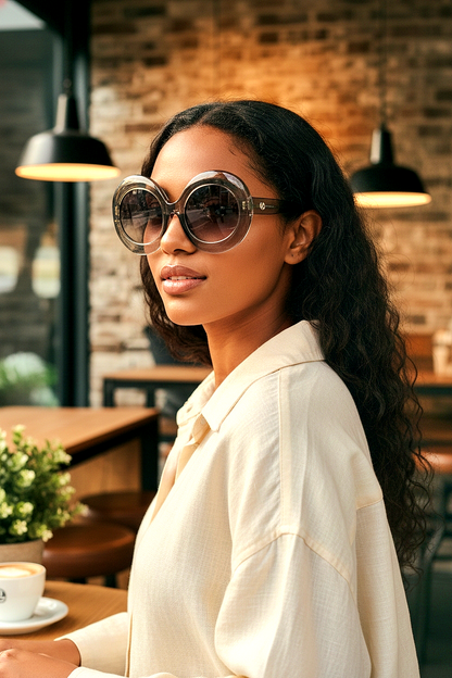 Oversized Trendy Oval Sunglasses