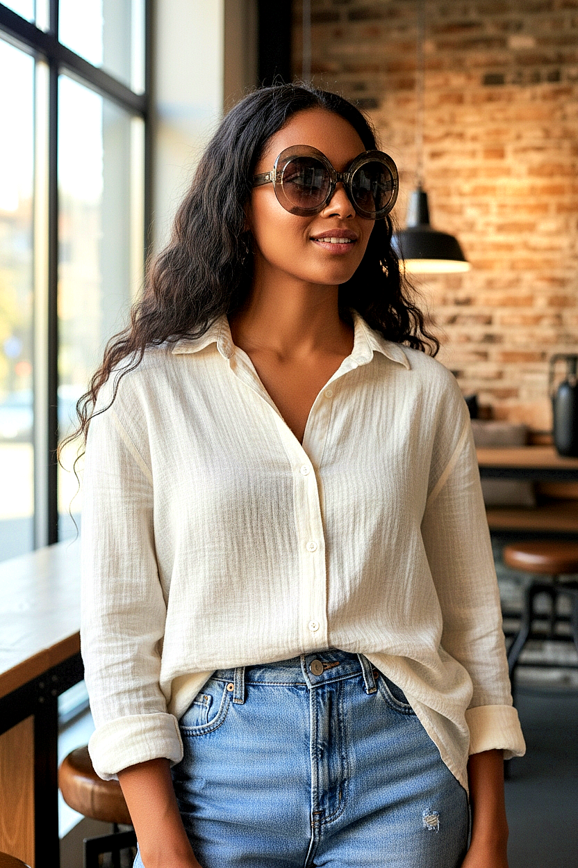 Oversized Trendy Oval Sunglasses
