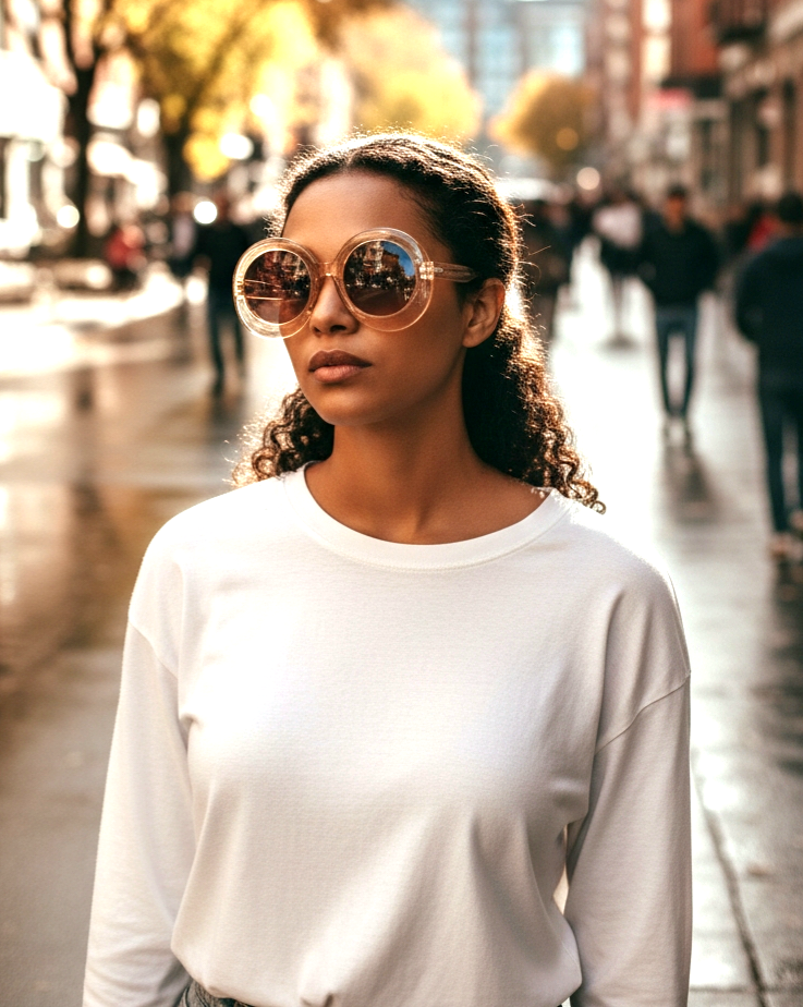 Oversized Trendy Oval Sunglasses