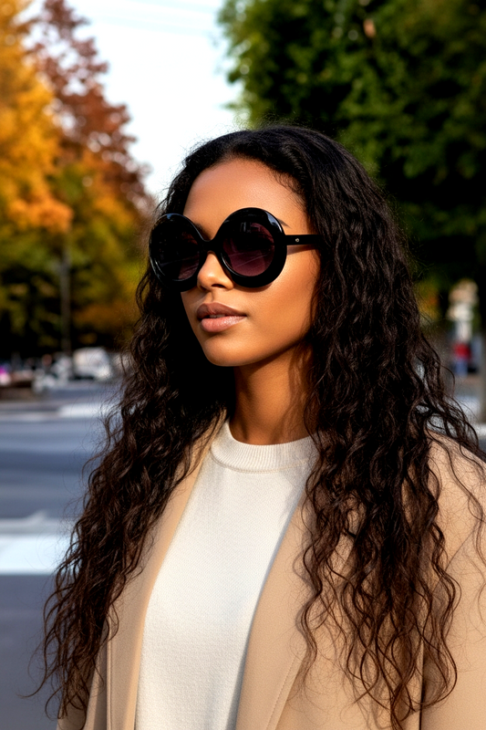 Oversized Trendy Oval Sunglasses