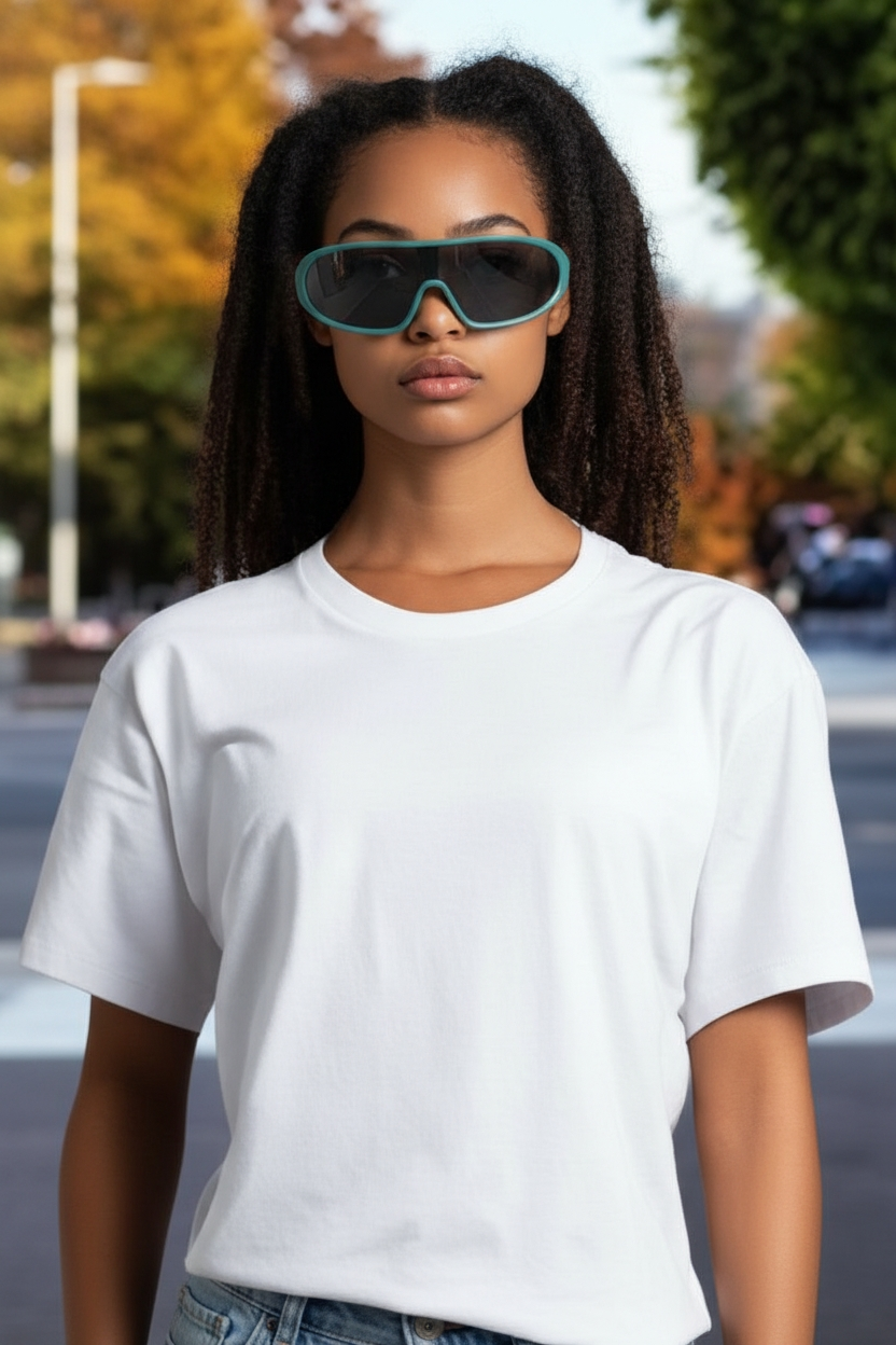 Futuristic Shield Punk Sports Sunglasses
