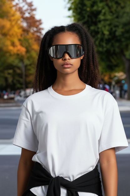 Futuristic Shield Punk Sports Sunglasses