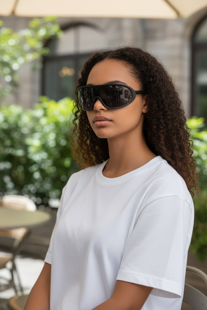Futuristic Shield Punk Sports Sunglasses