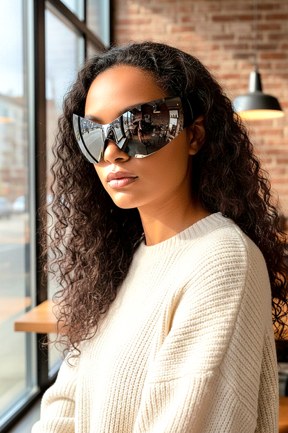 Futuristic Wrapping Style Sunglasses