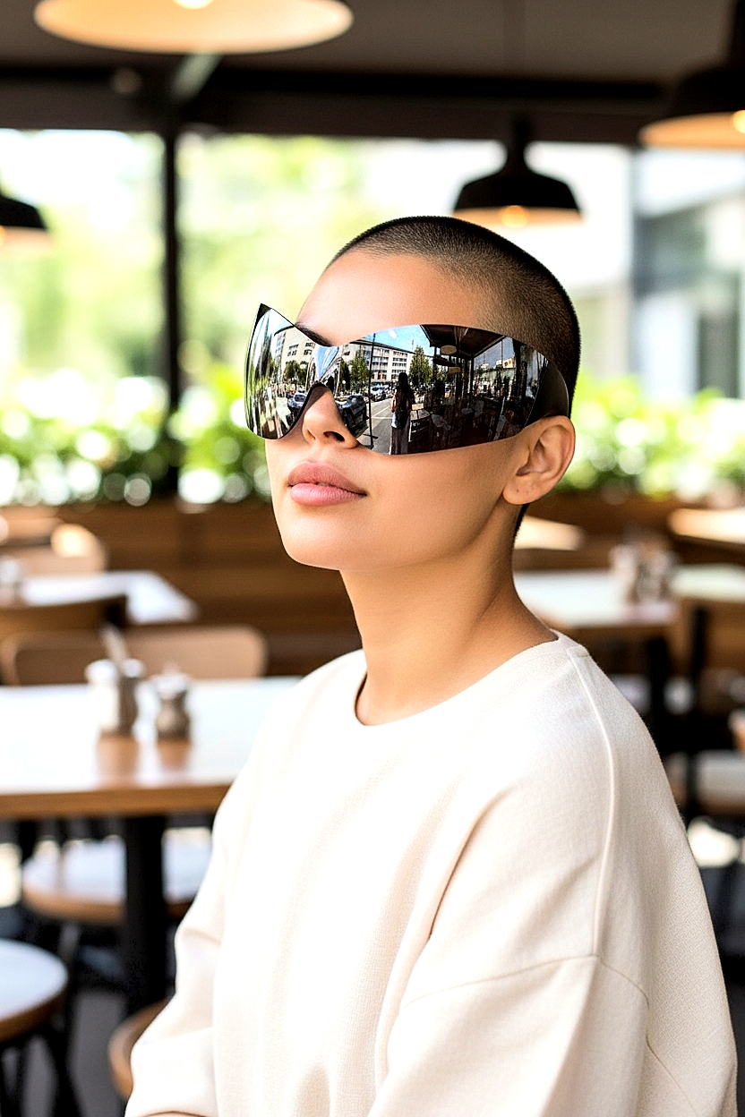 Futuristic Wrapping Style Sunglasses