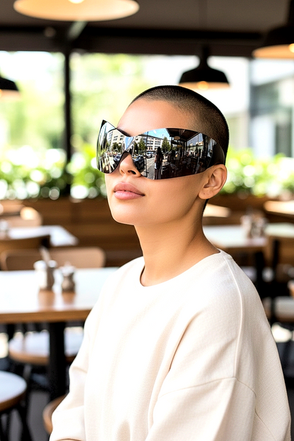 Futuristic Wrapping Style Sunglasses