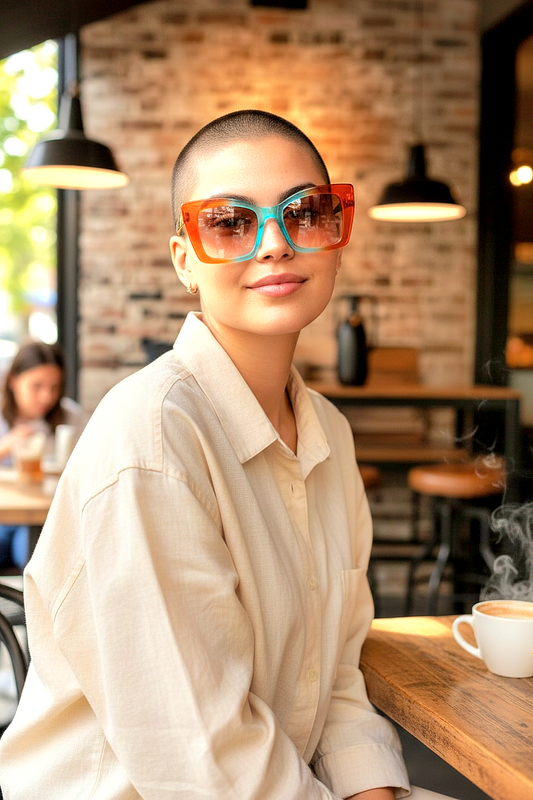 Stylish Blue Light Blocking Reading Glasses with Gradient Frame Design