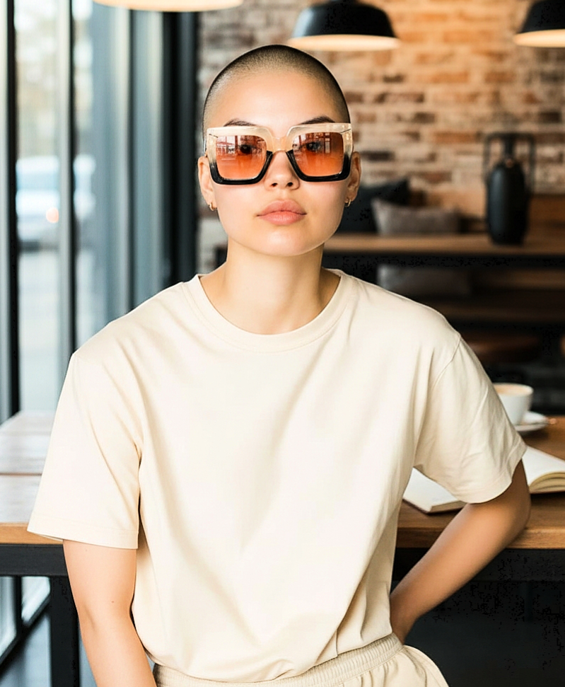 Rectangular Clear Luxury Unisex Glasses
