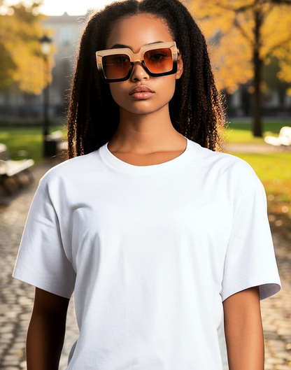 Rectangular Clear Luxury Unisex Glasses