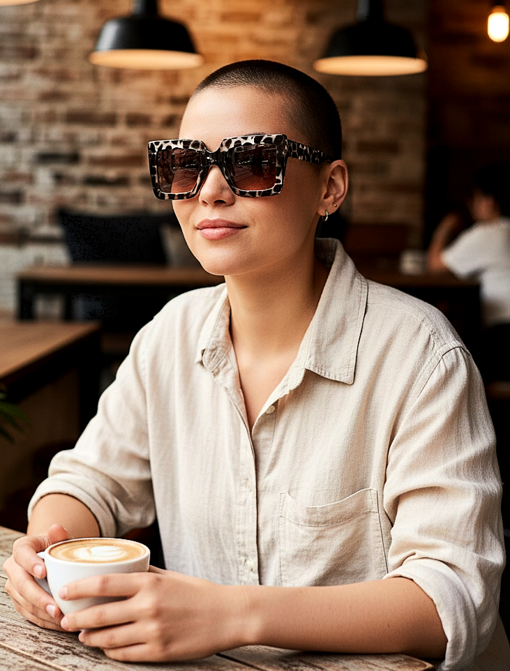 Rectangular Clear Luxury Unisex Glasses