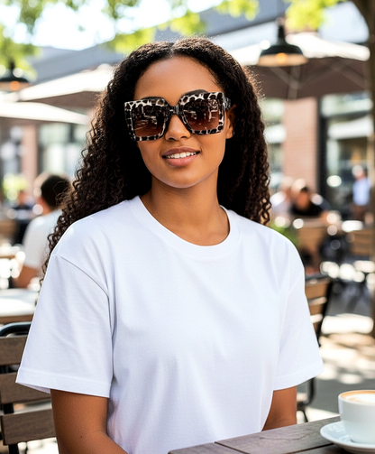 Rectangular Clear Luxury Unisex Glasses