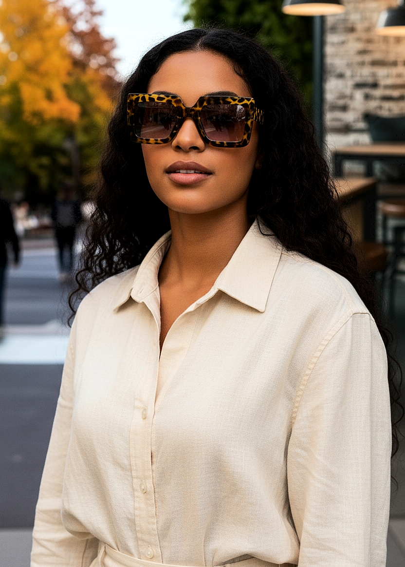 Rectangular Clear Luxury Unisex Glasses