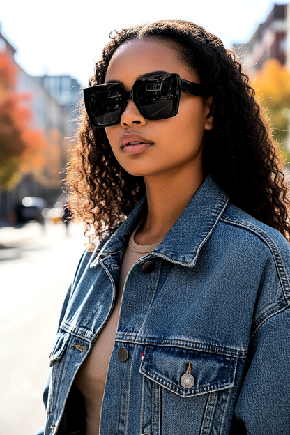 Rectangular Clear Luxury Unisex Glasses