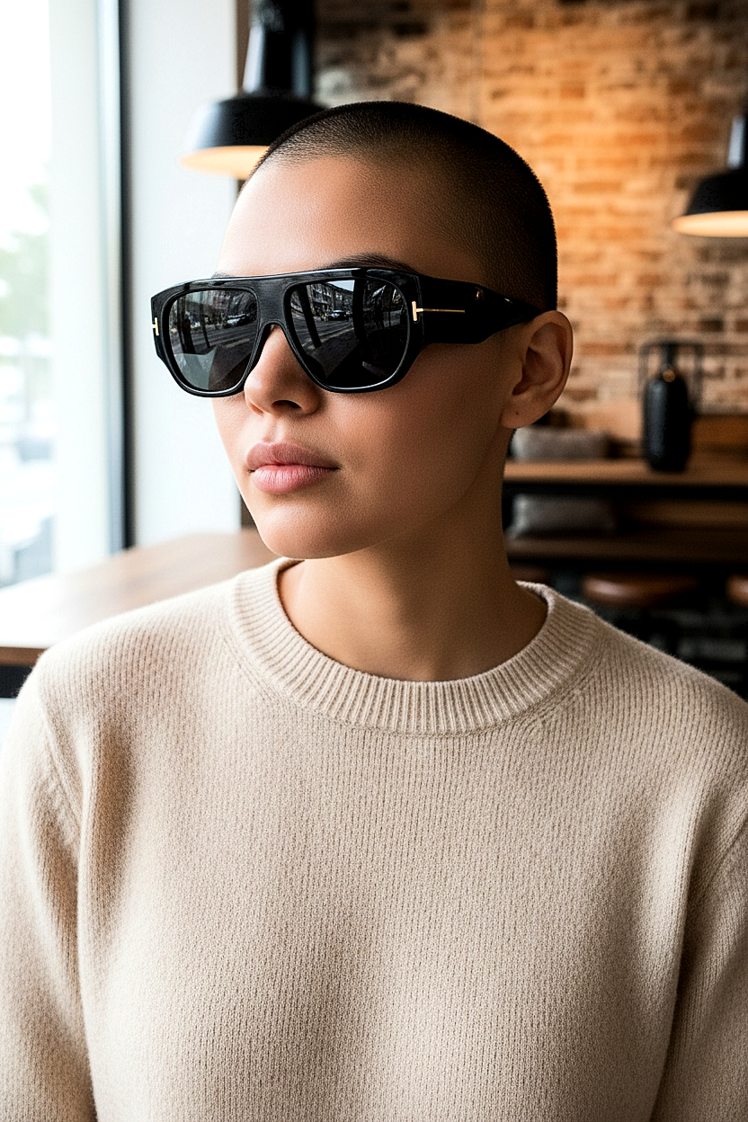 Aviator Style Frog-Eve Shades