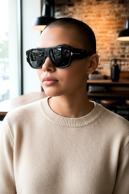 Aviator Style Frog-Eve Shades