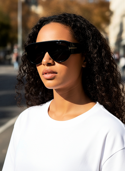 Aviator Style Frog-Eve Shades