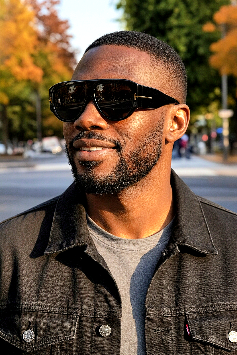 Aviator Style Frog-Eve Shades