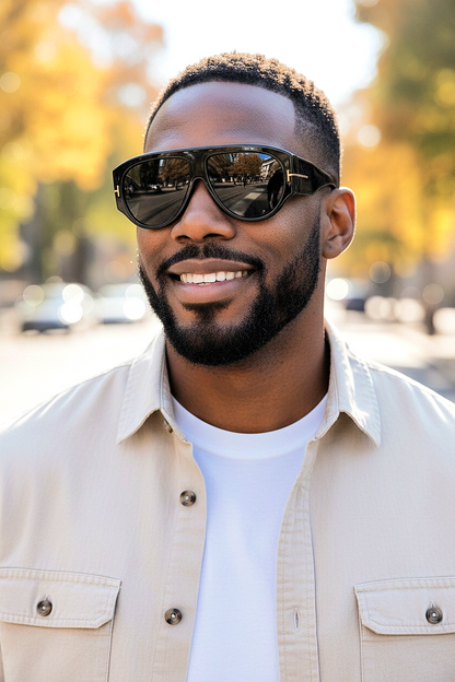 Aviator Style Frog-Eve Shades