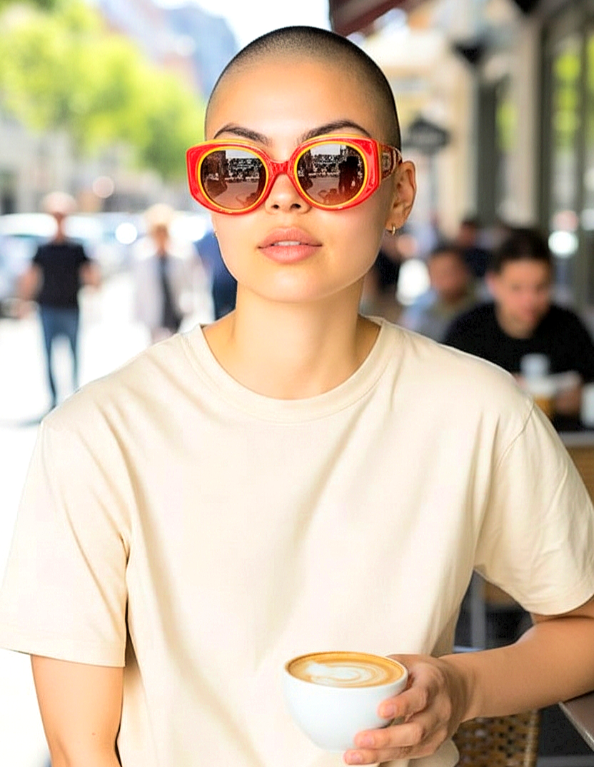 Vintage Oversized Oval-Shaped Sunglasses