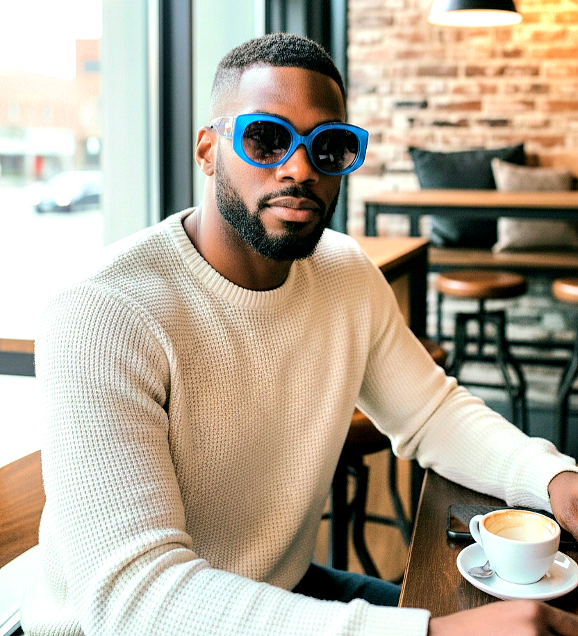 Vintage Oversized Oval-Shaped Sunglasses
