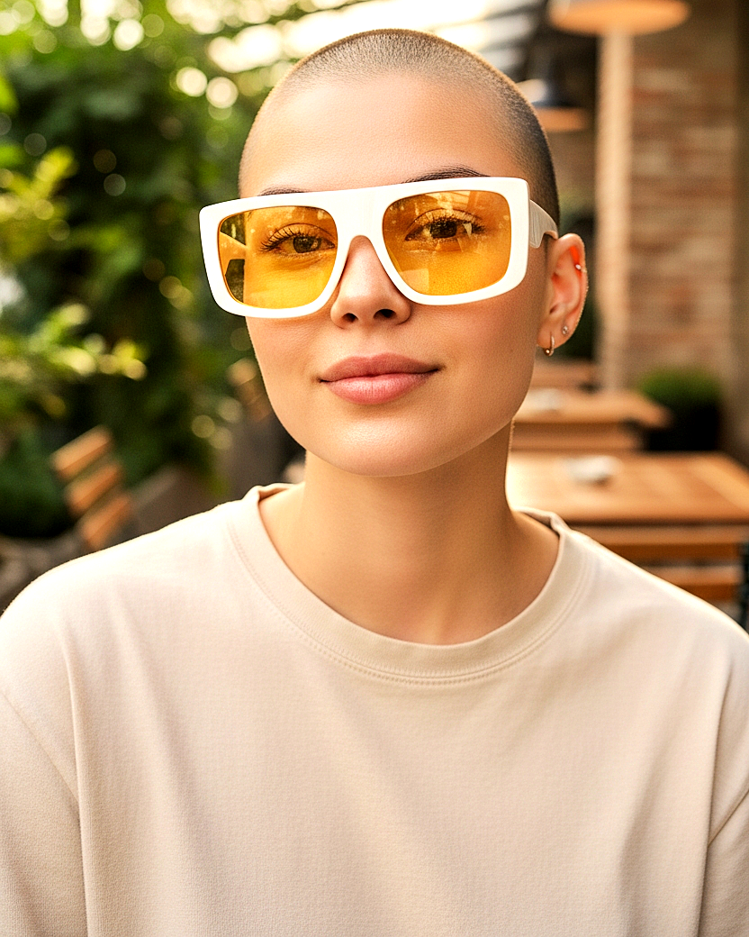 Leisure Oversized Flat-Top Sunglasses