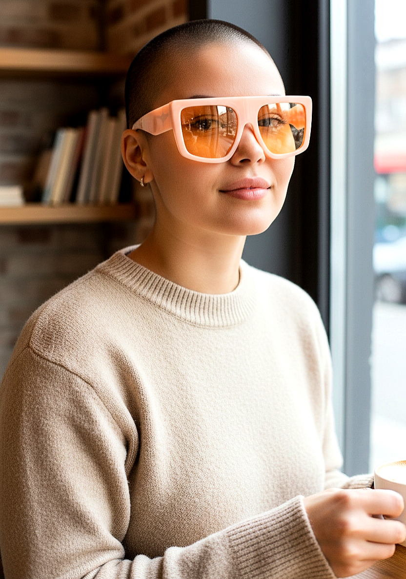 Leisure Oversized Flat-Top Sunglasses