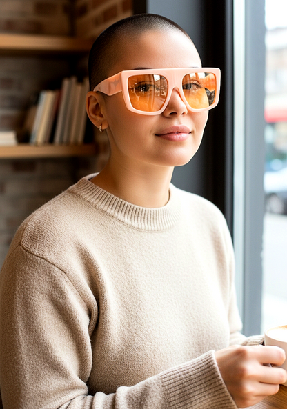 Leisure Oversized Flat-Top Sunglasses