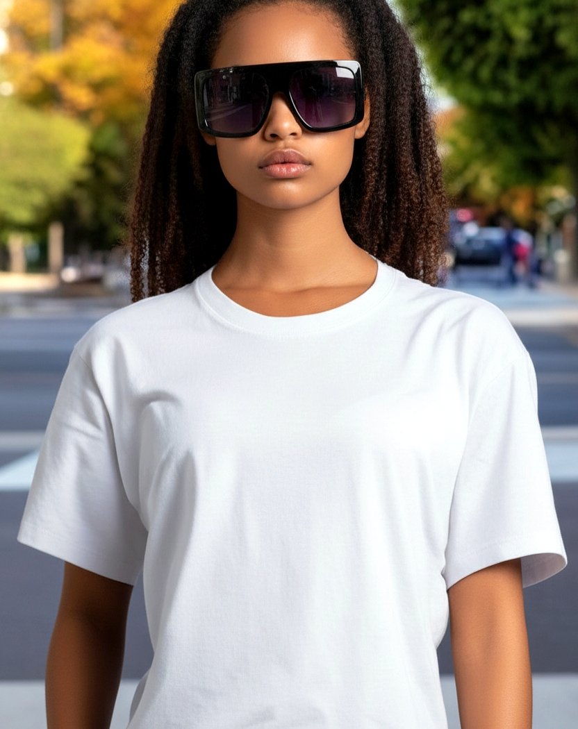 Leisure Oversized Flat-Top Sunglasses