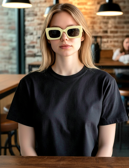 Small Full-Rim Rectangular Shape Frame Sunglasses