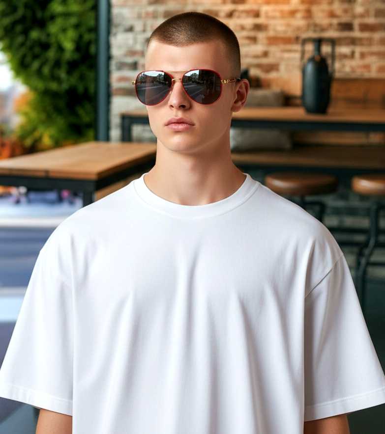 Double Bridge Aviator Sunglasses (Unisex)
