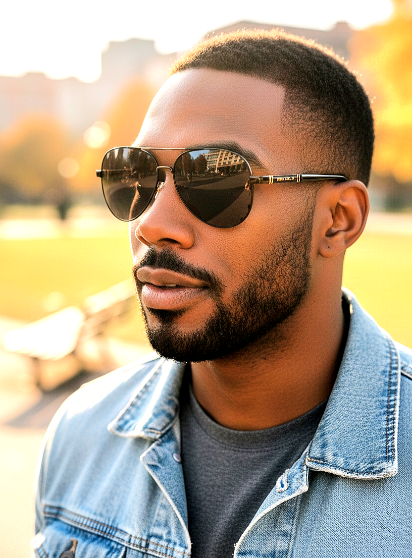 Double Bridge Aviator Sunglasses (Unisex)
