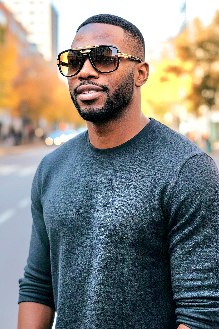 Oversized Vintage Square Pilot Shades