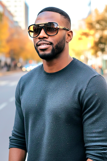 Oversized Vintage Square Pilot Shades