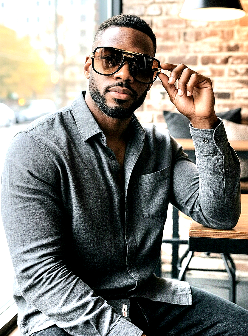 Oversized Vintage Square Pilot Shades