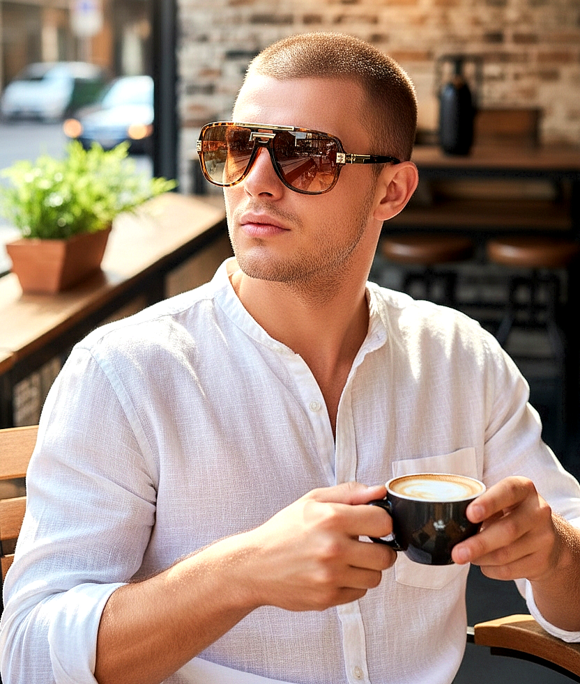 Oversized Vintage Square Pilot Shades
