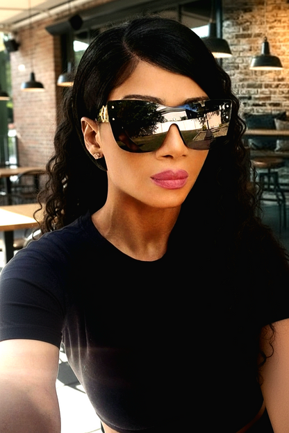 Chic Oversized Cat-Eye Sunglasses