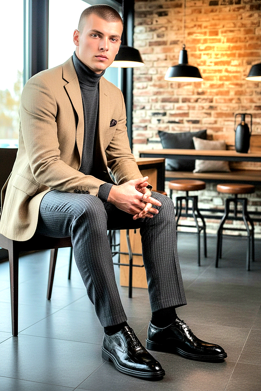 Oxfords Classic Lace-Up Leather Alligator Print Dressy Shoes