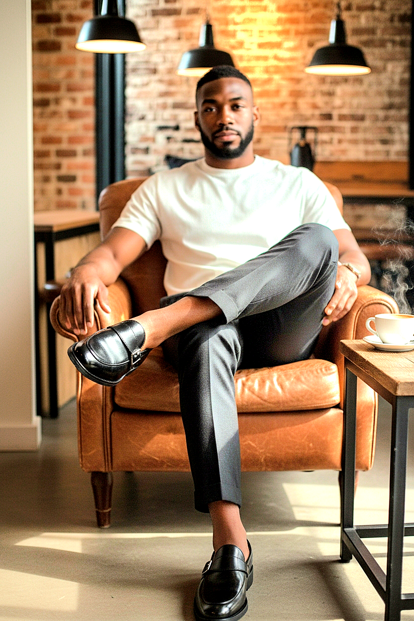 Italian Genuine Leather Penny-Loafers