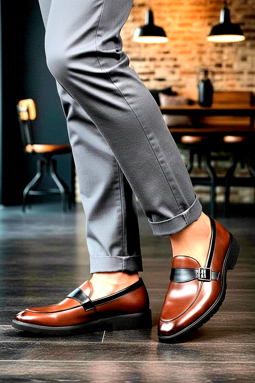 Italian Genuine Leather Penny-Loafers