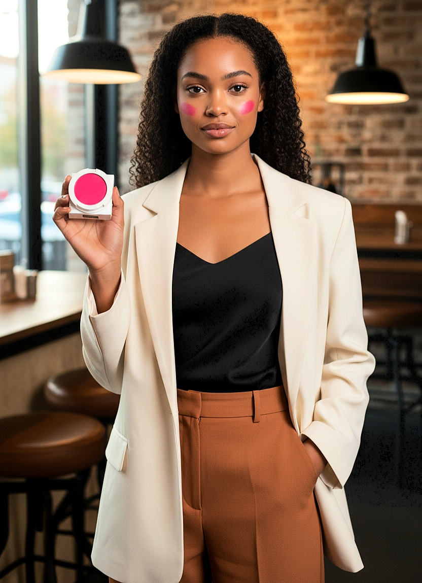 JTEN'S Compact Radiant Silk Highlight Blush-Powders