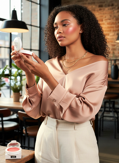 JTEN'S Compact Radiant Silk Highlight Blush-Powders