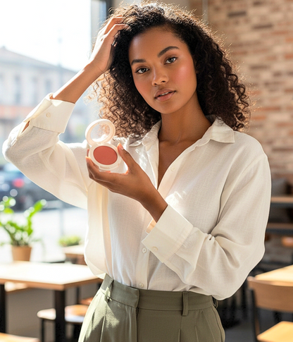 JTEN'S Compact Radiant Silk Highlight Blush-Powders