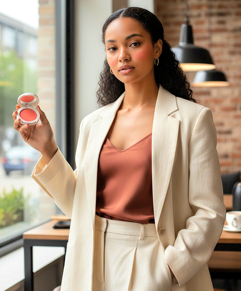 JTEN'S Compact Radiant Silk Highlight Blush-Powders