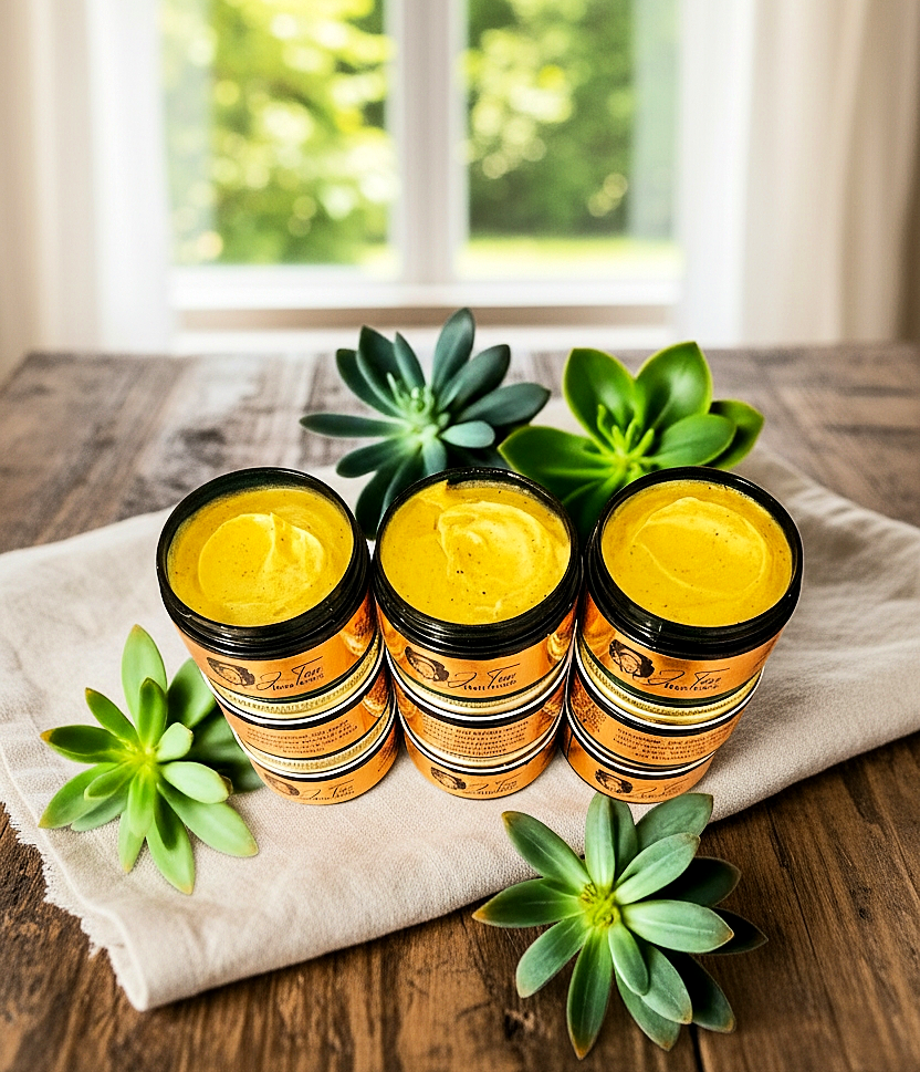 JTEN'S Organic Yellow Homemade Hair Paste