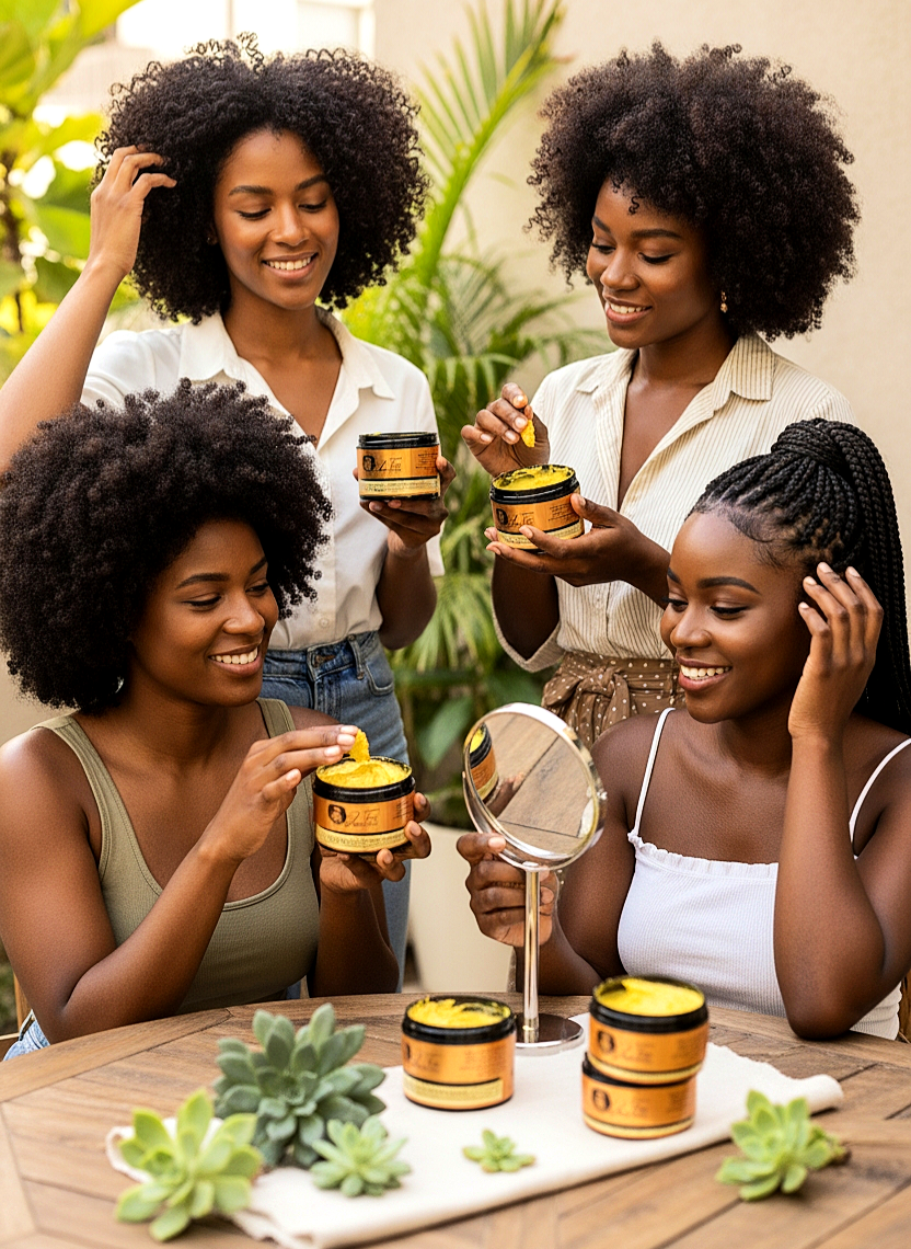 JTEN'S Organic Yellow Homemade Hair Paste