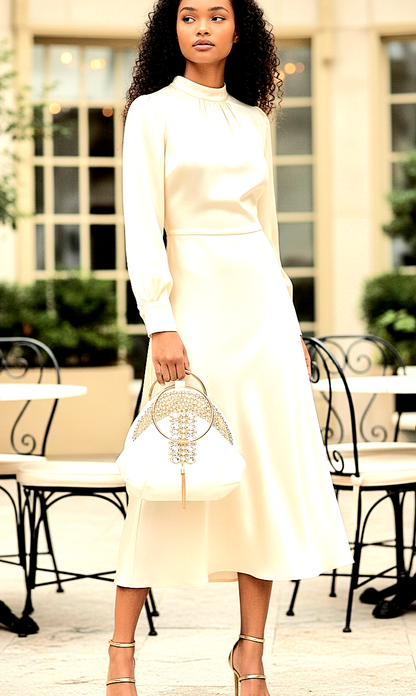 Luxury Rhinestones Adorned-Clutch Bag