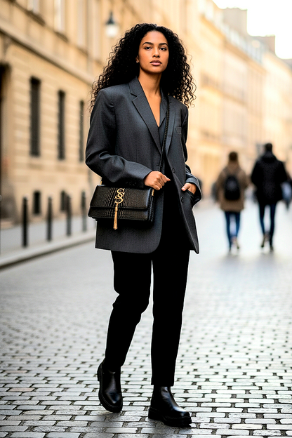 Crocodile-Embossed Luxury Leather Shoulder Bags