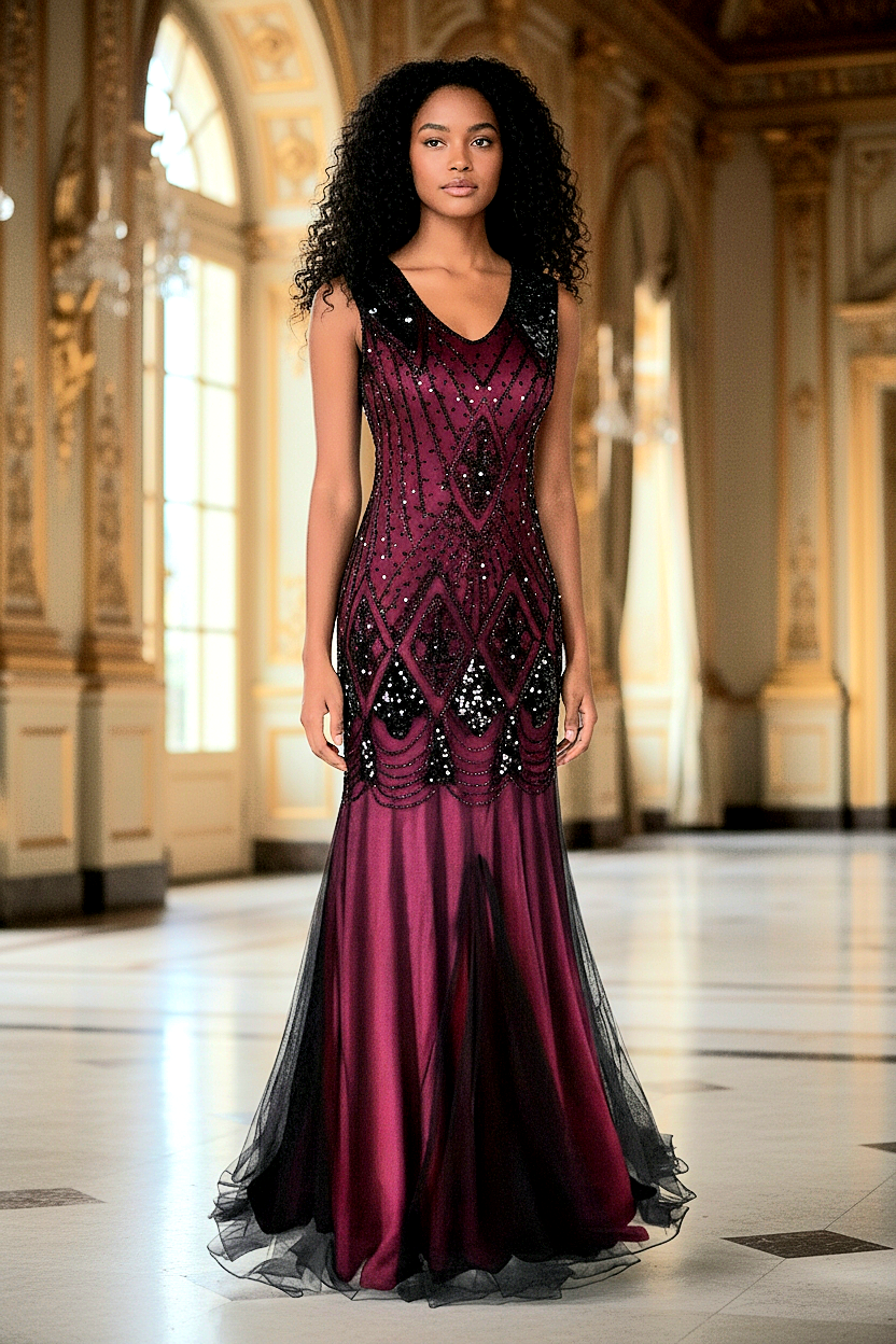 Elegant Sequins Mermaid Dress
