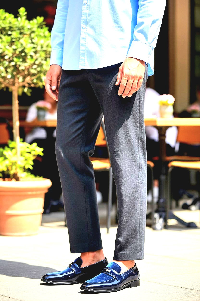 Men's Tuxedo Patent Classic Velvet Loafers