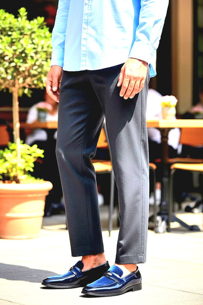 Men's Tuxedo Patent Classic Velvet Loafers